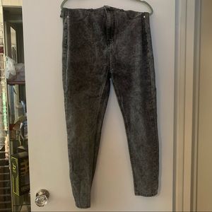 Boohoo Grey acid wash jeans